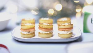 Hapjes met gerookte zalm en Boursin®