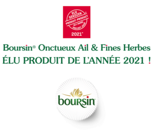 Boursin Onctueux Élu Produit de L'année 2021